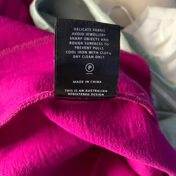 Life with Bird Australia Fuchsia Magenta Pink High Waisted Rose US 4 Small - Picture 7 of 8